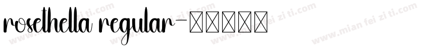 rosethella regular字体转换